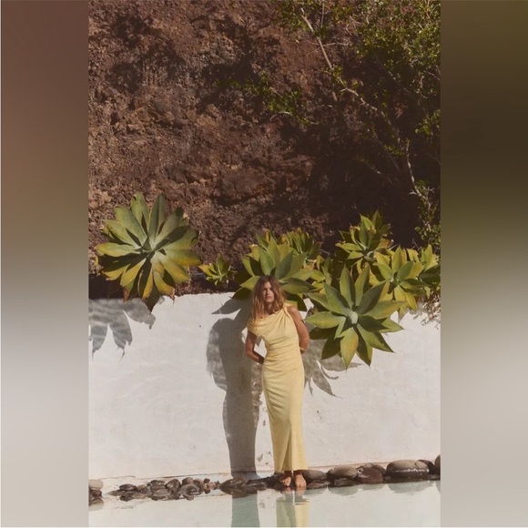 ZARA ASYMMETRIC MIDI DRESS - Picture 8 of 13